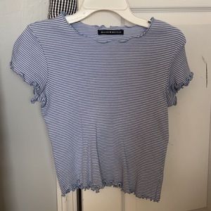 blue stripped Brandy Melville shirt
